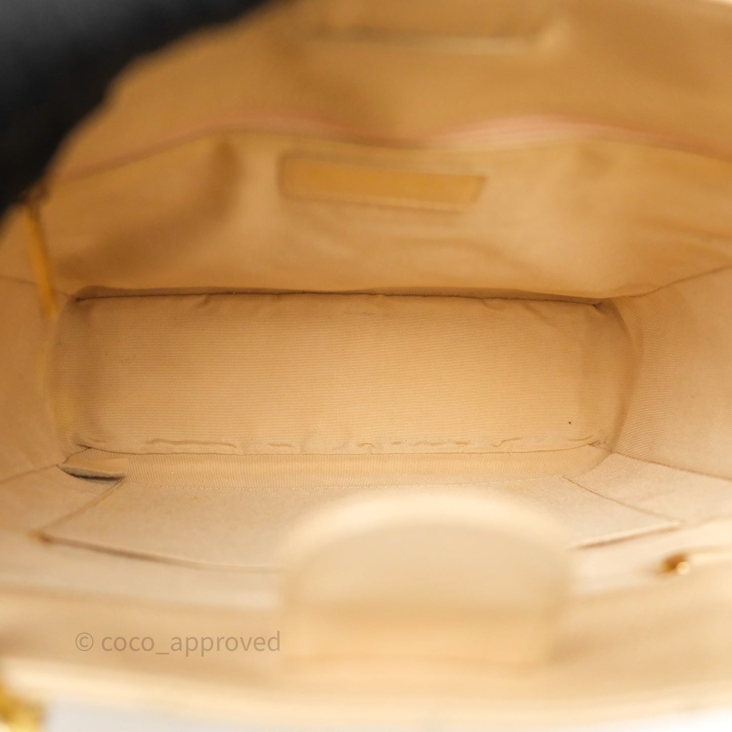 Chanel PST Tote Beige Caviar Gold Hardware