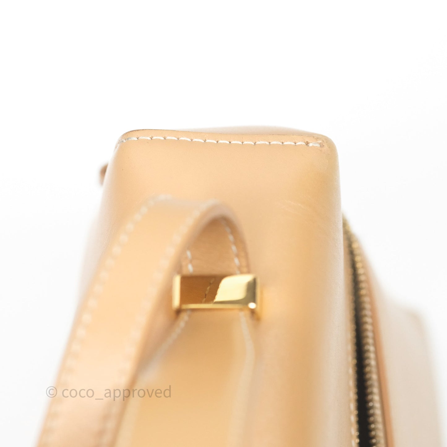 Loro Piana Extra Bag L27 Light Bamboo Calfskin Gold Hardware