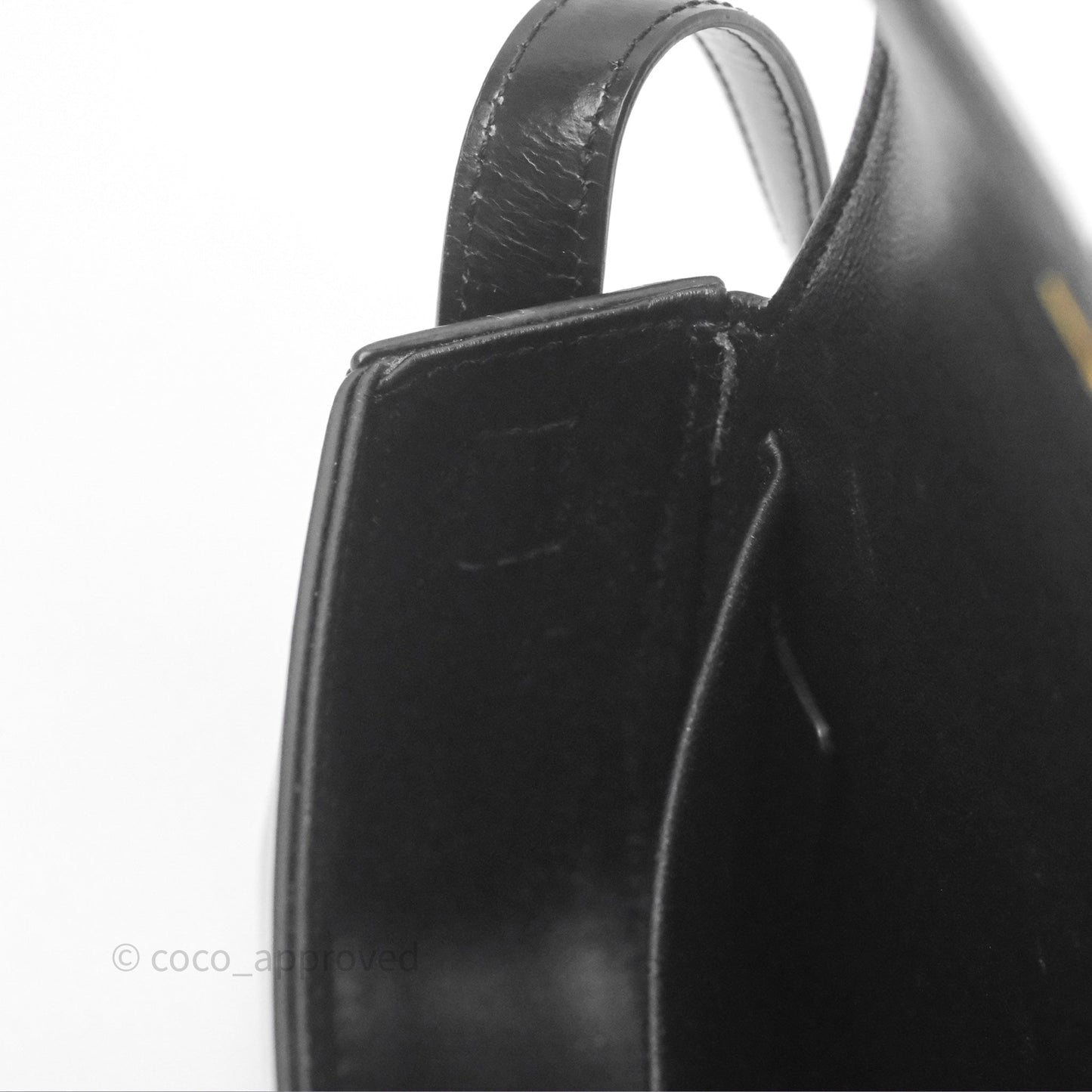 Celine Triomphe Shoulder Bag Black Calfskin