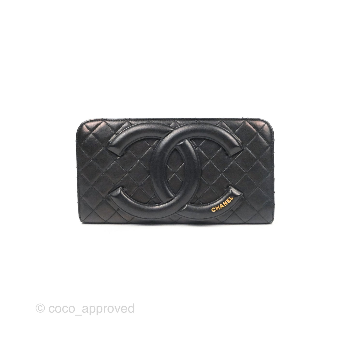 Chanel Coco Midnight Clutch Black Lambskin Gold Hardware