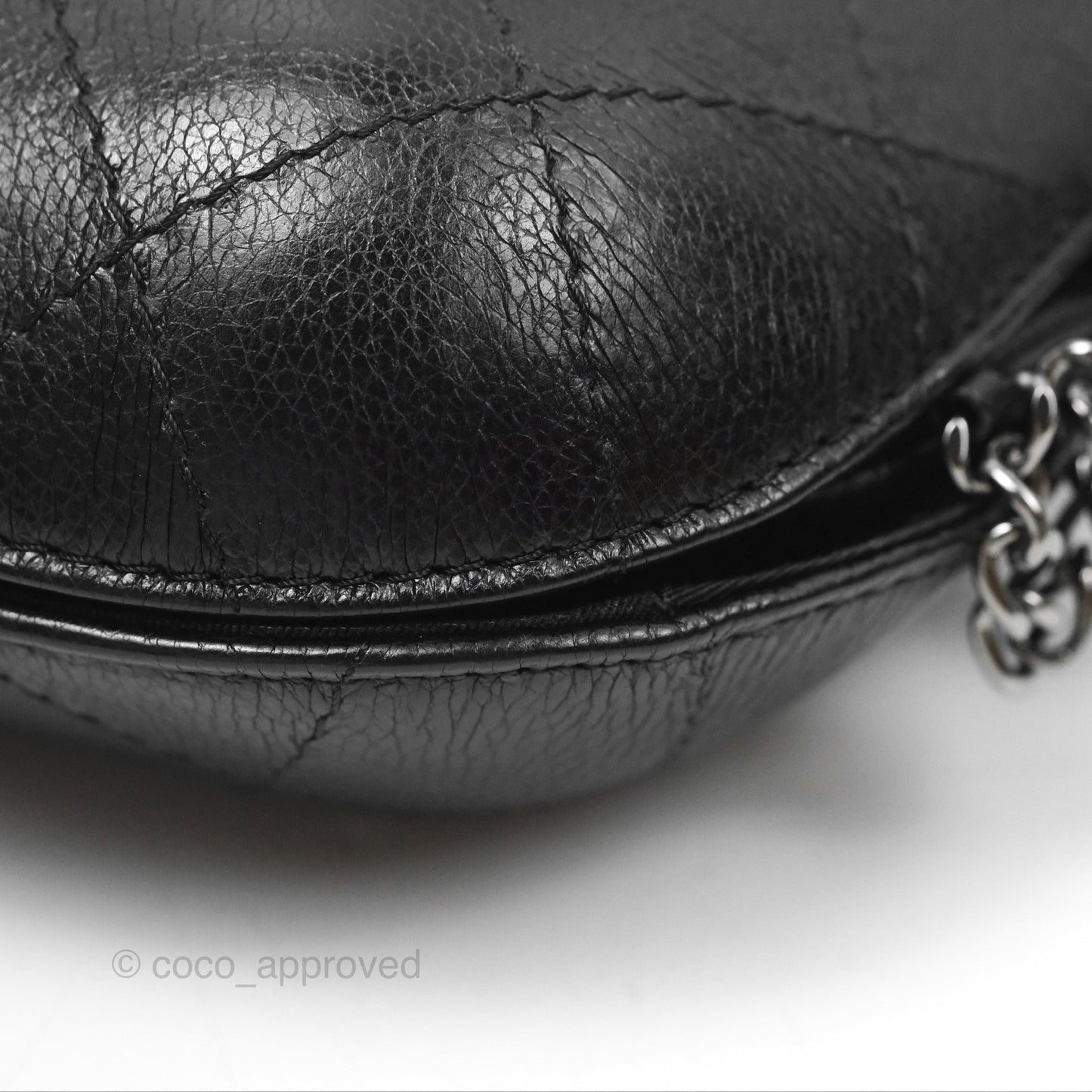 Chanel Small Gabrielle Drawstring Bucket Bag Black Aged Calfskin