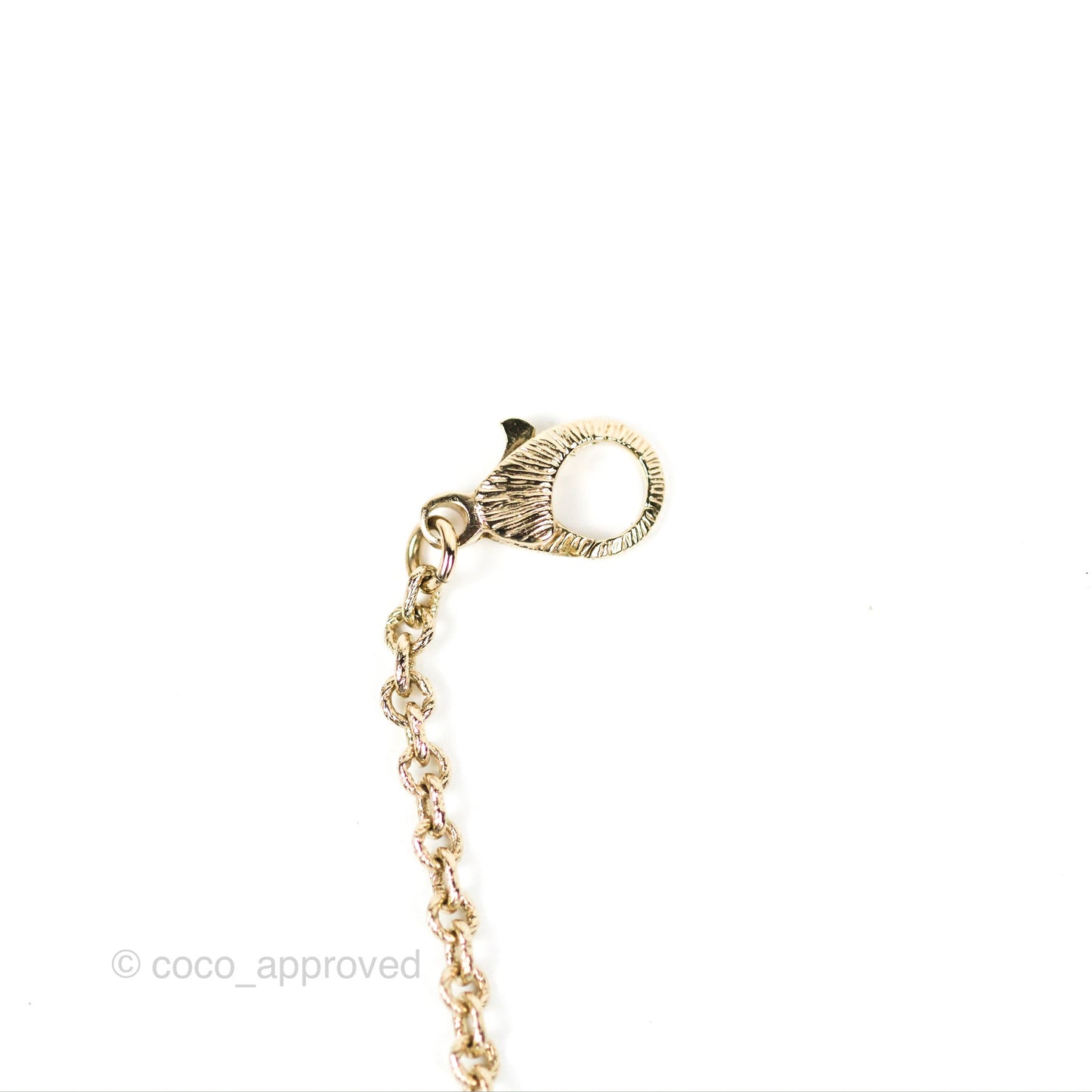 Chanel Large CC Necklace Burgundy/Grey Enamel Gold Tone 17A