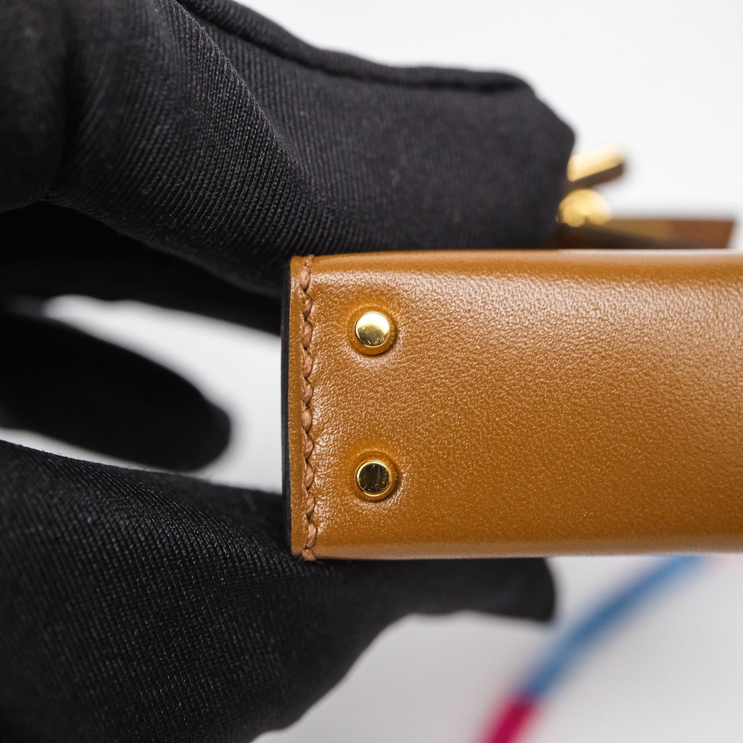 Hermes Mini Kelly Twilly Bag Charm Alezan 3G Tadelakt