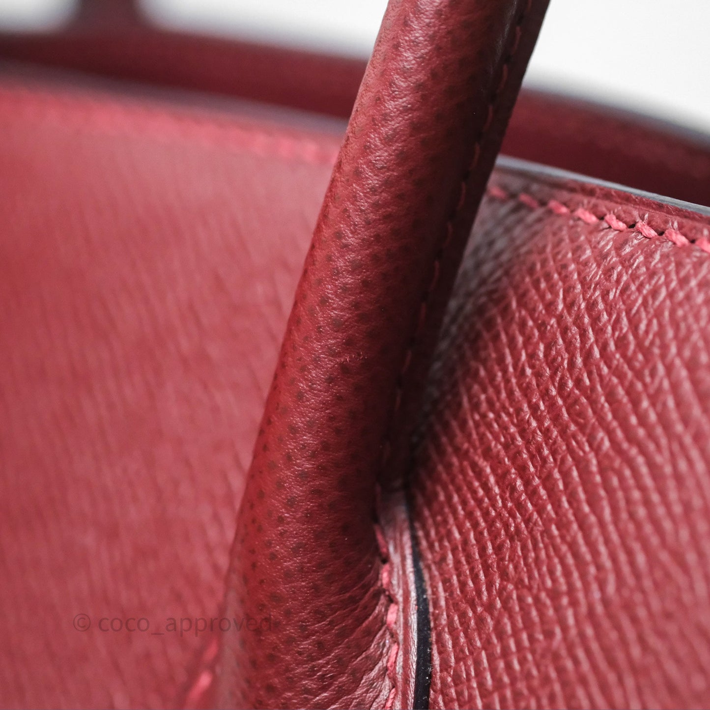 Hermès Birkin 30 Retourne Rouge H 55 Epsom Gold Hardware