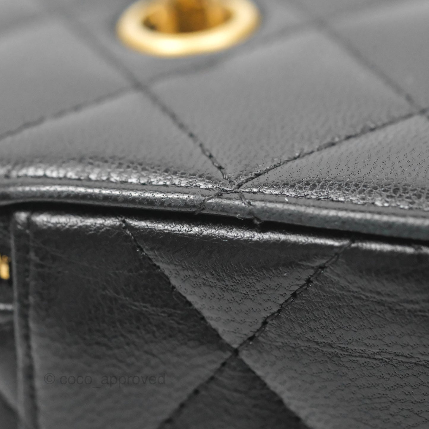 Chanel Vanity With Chain Black Goatskin Mixed Hardware