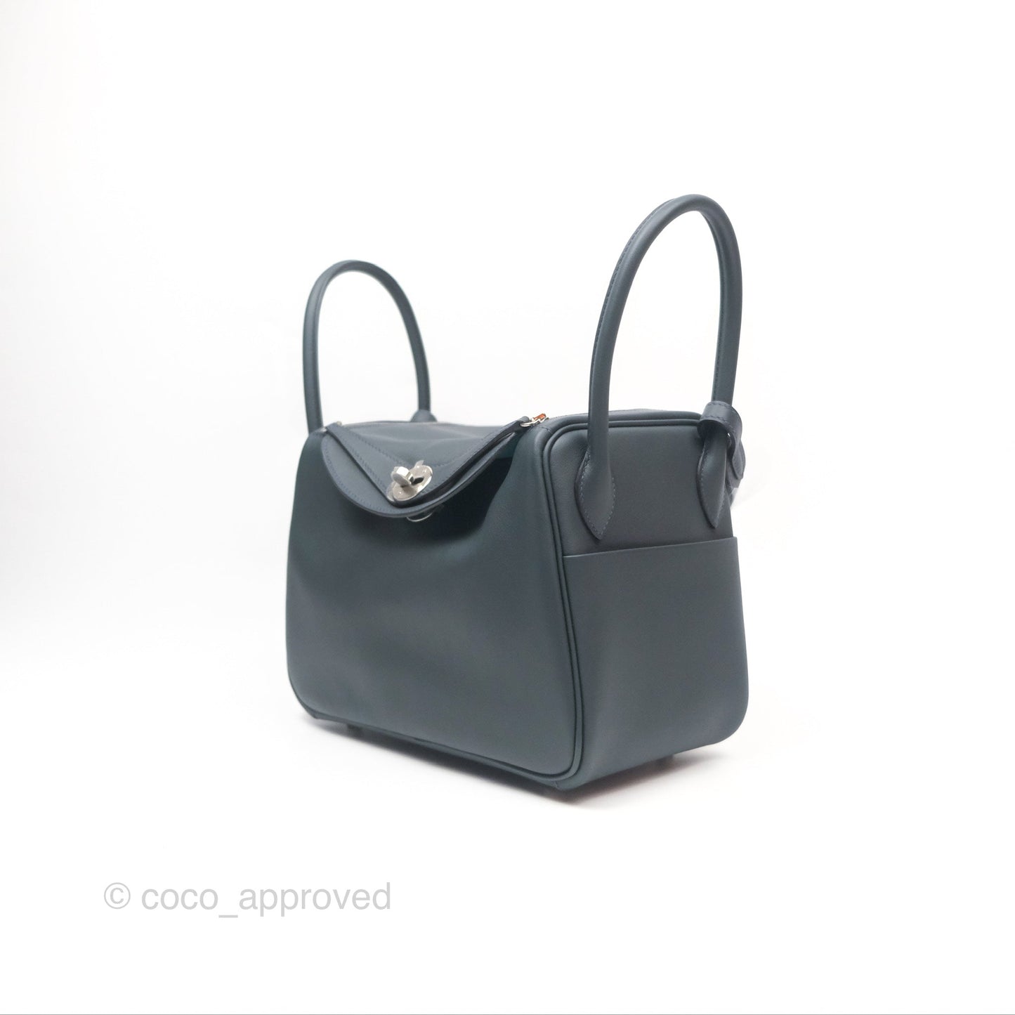 Hermès Lindy 26 Vert Rousseau/ Malachite Swift Palladium Hardware