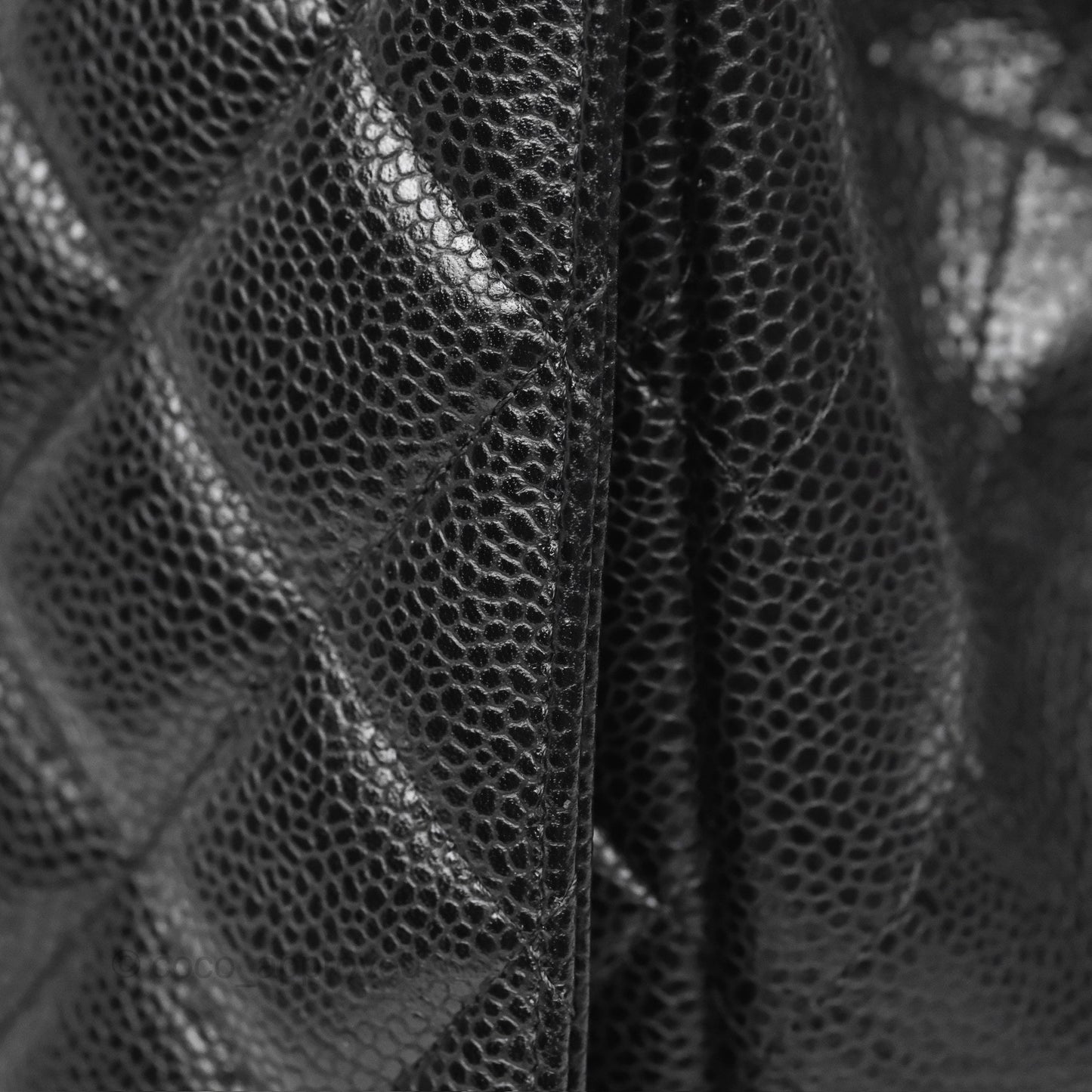 Chanel Maxi Single Flap Quilted Black Caviar Silver Hardware