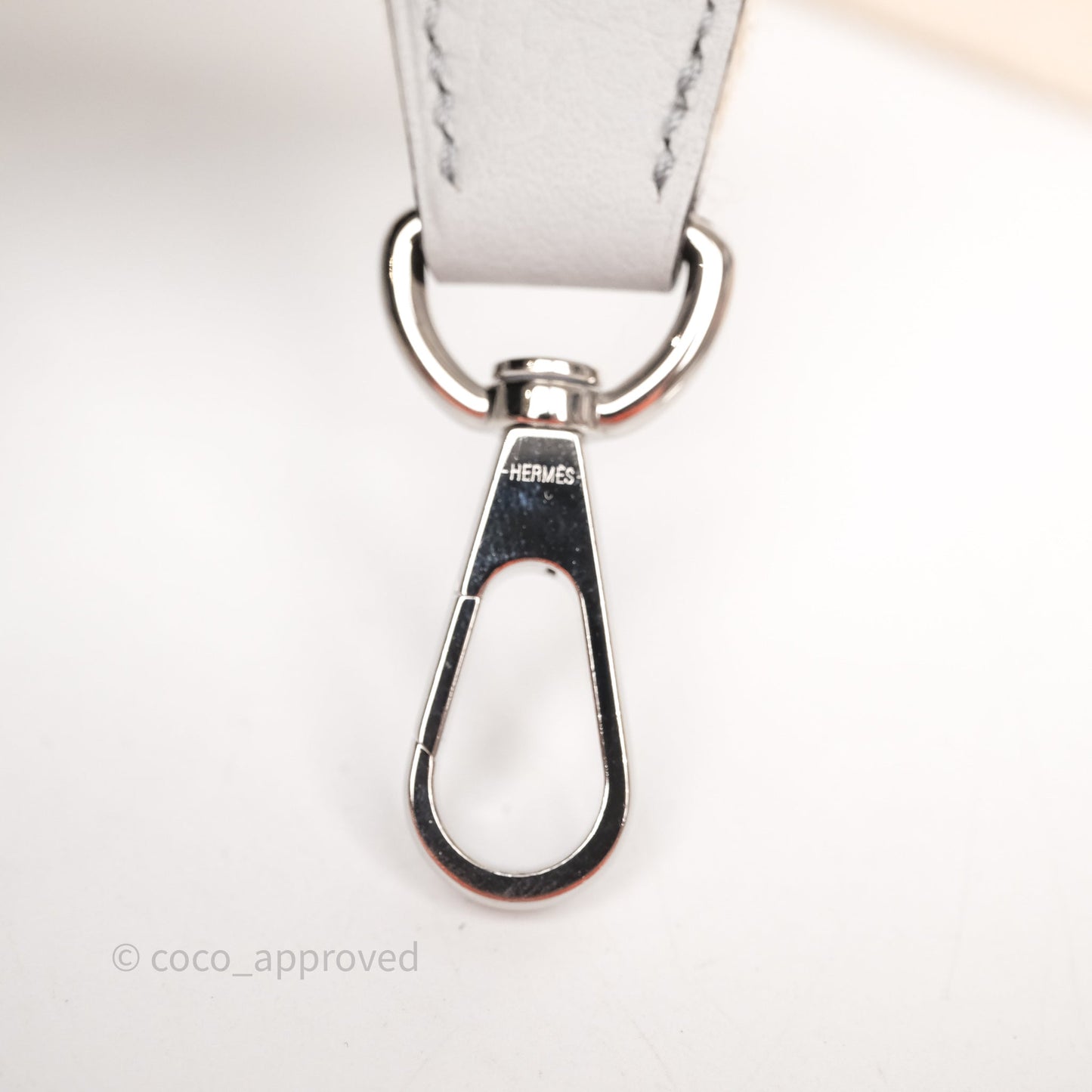 Hermès Mini Evelyne 16 Bleu Pale/Nata 08 Clemence Palladium Hardware