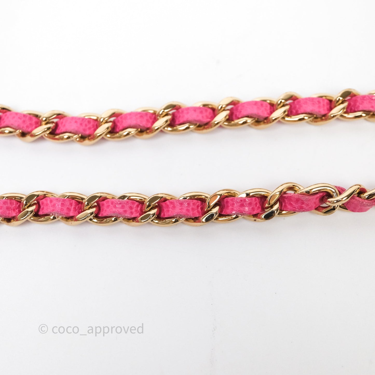 Chanel Classic Vanity With Chain Pink Caviar Gold Hardware