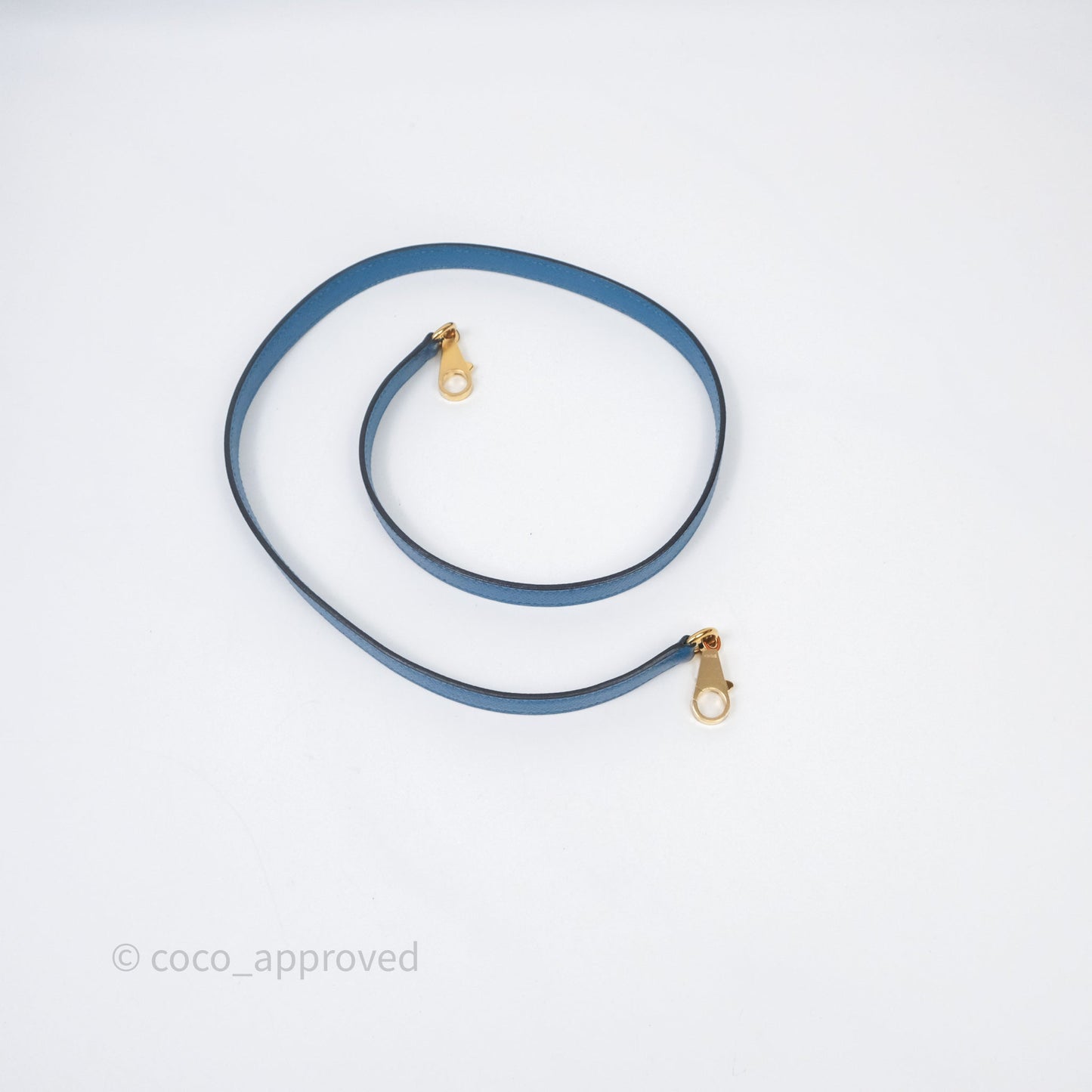 Hermès Kelly 28 Blue Epsom Gold Hardware