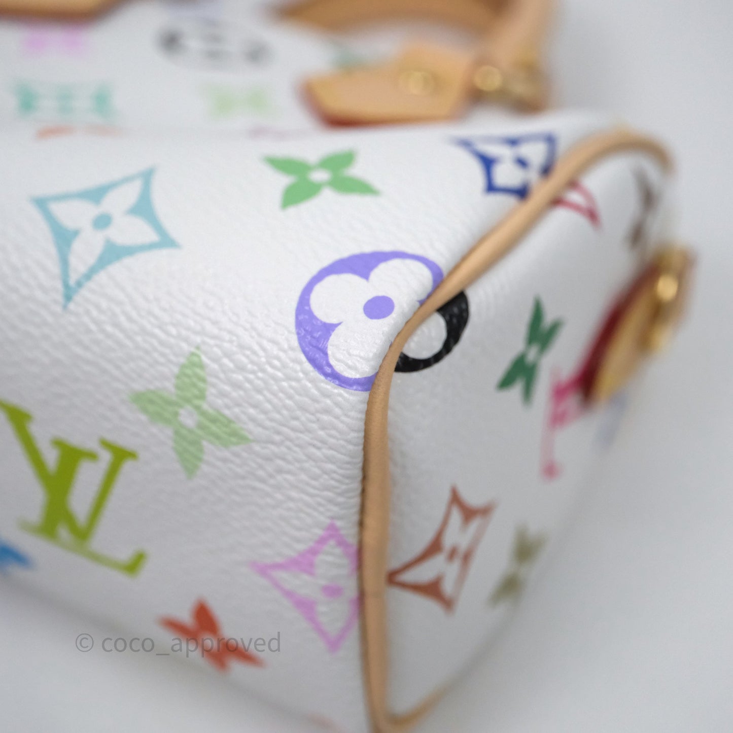 LV x TM Speedy Nano Speedy Multicolore Blanc Monogram Canvas