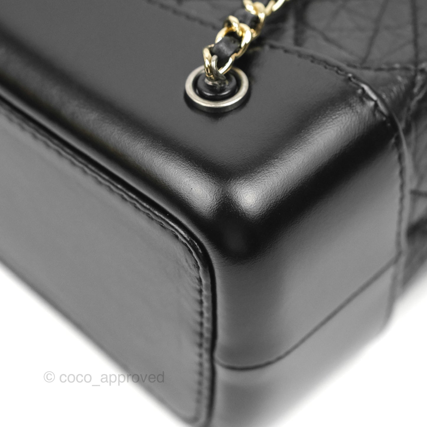 Chanel Small Gabrielle Backpack Black Aged Calfskin