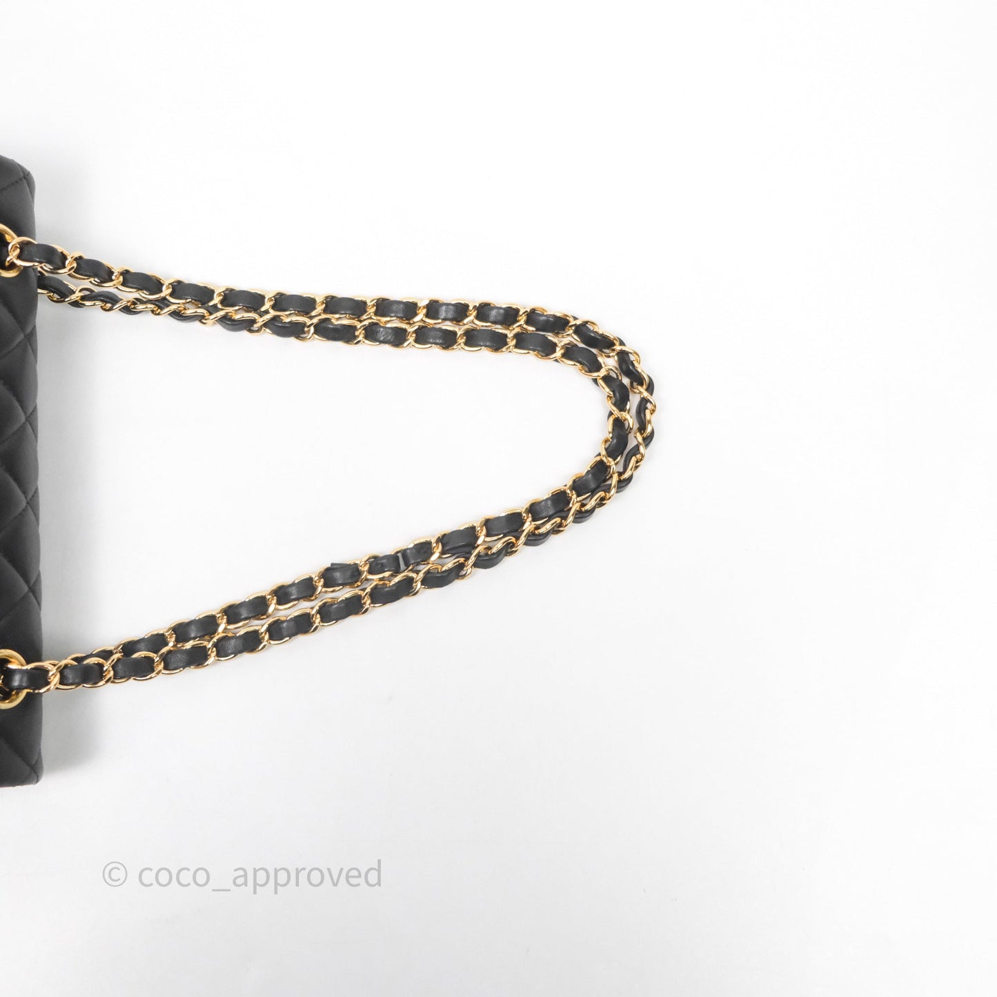 Chanel Small Classic Flap Quilted Black Lambskin Gold Hardware