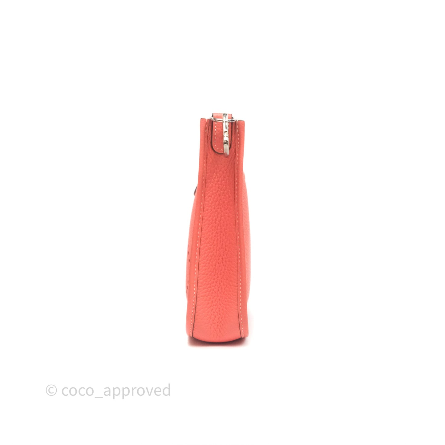 Hermès Mini Evelyne 16 Crevette L5 Clemence Palladium Hardware