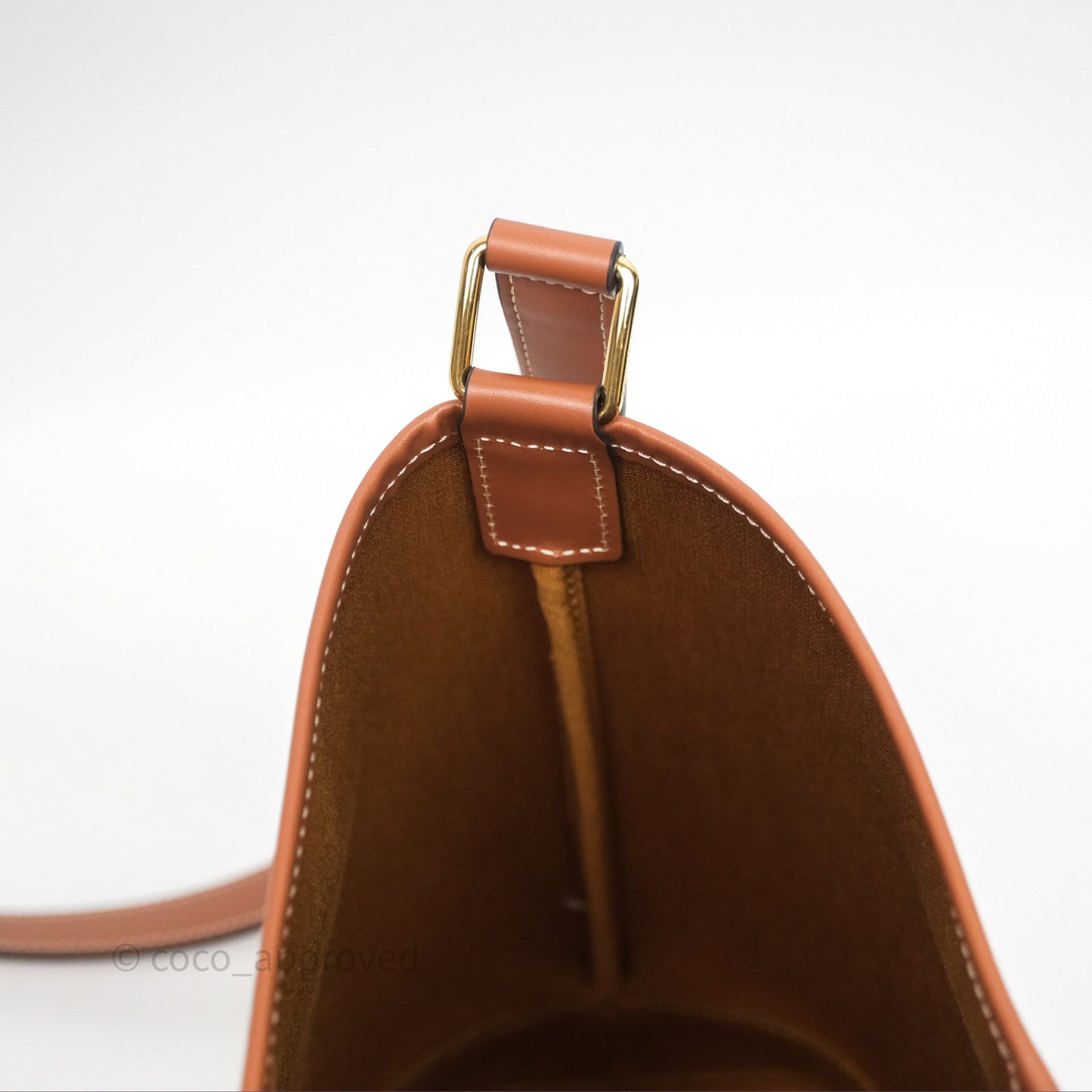 Celine Small Bucket Triomphe Canvas Grege Calfskin