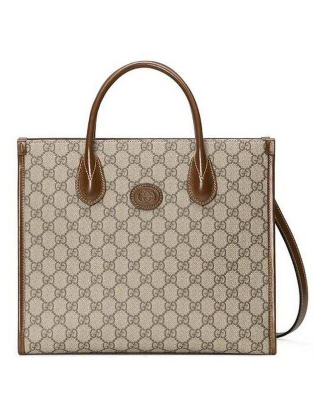 Luxury Gucci Trending 2025 GG Small Tote Bag Beige Ebony