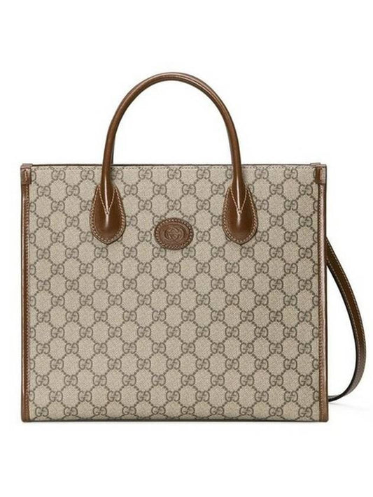 Luxury Gucci Trending 2025 GG Small Tote Bag Beige Ebony
