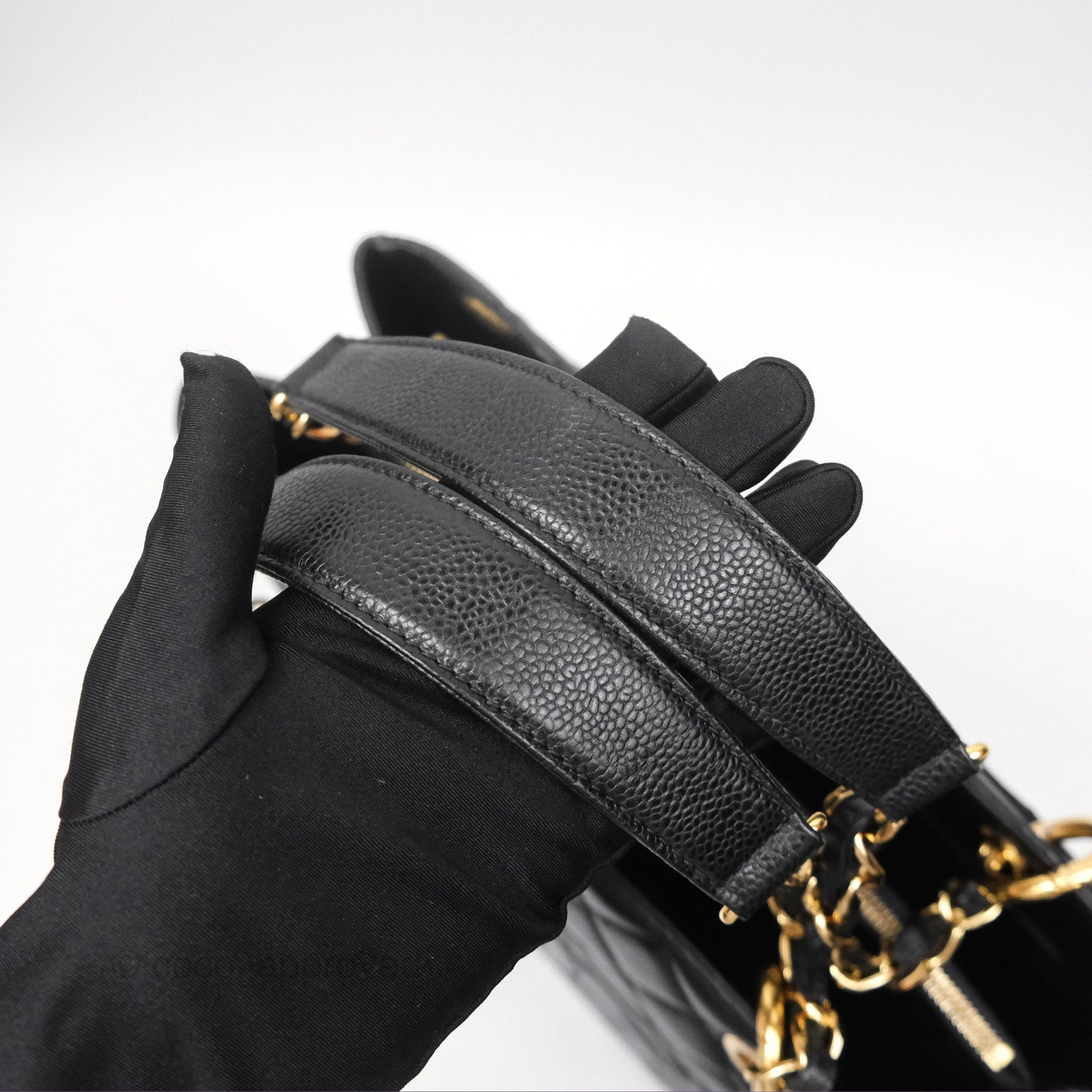 Chanel GST Black Caviar Gold Hardware