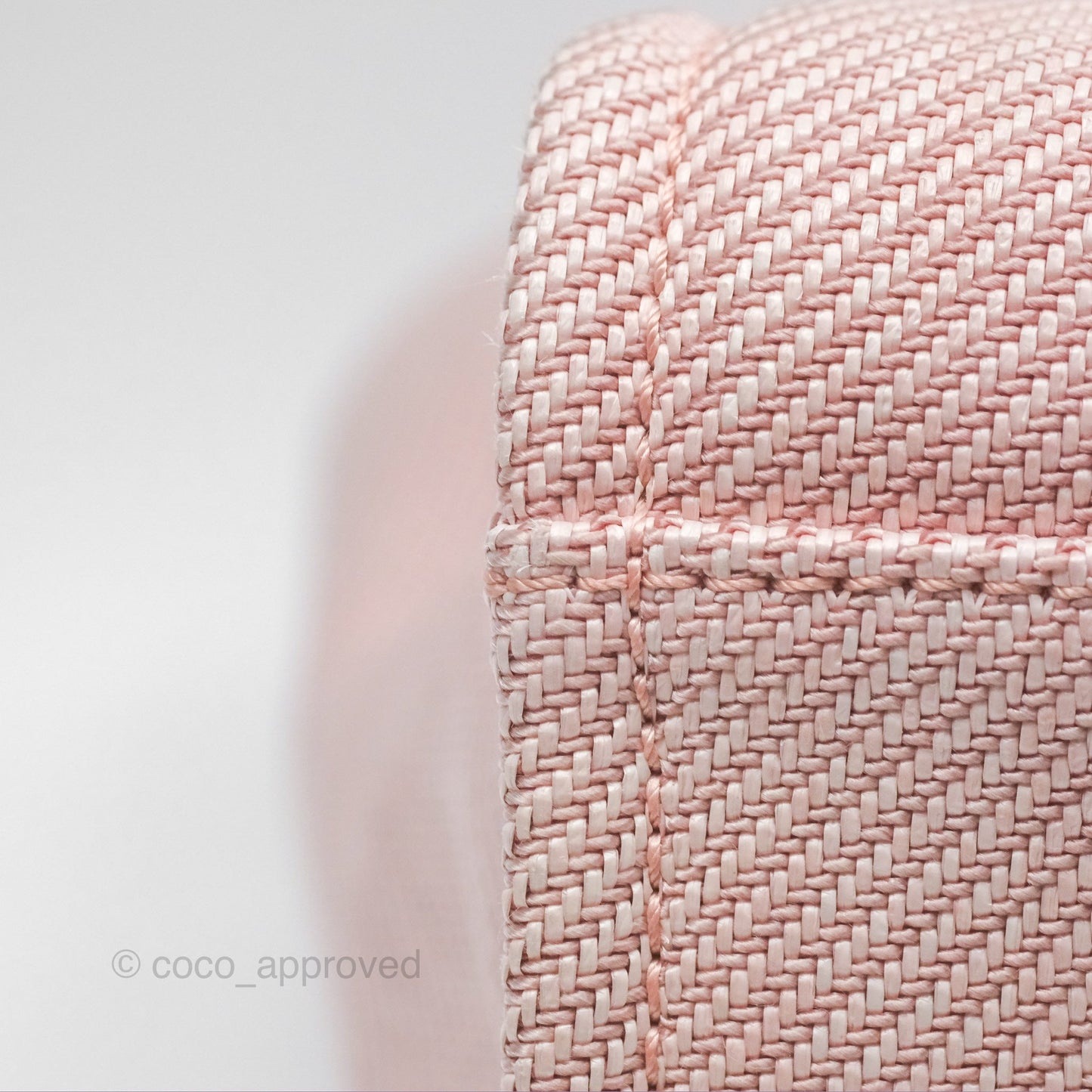 Chanel Large Deauville Pink Canvas 20A
