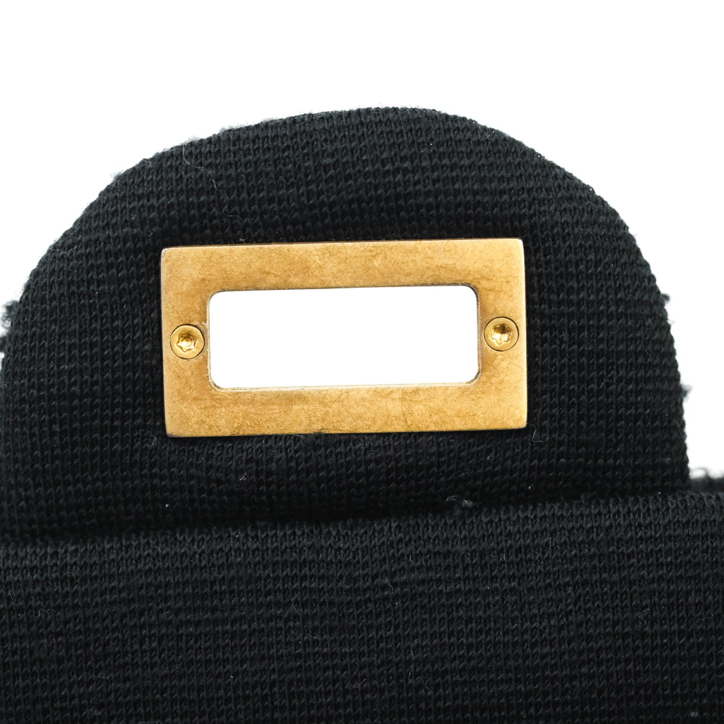 Chanel Mini Reissue 224 Tweed Black Aged Gold Hardware