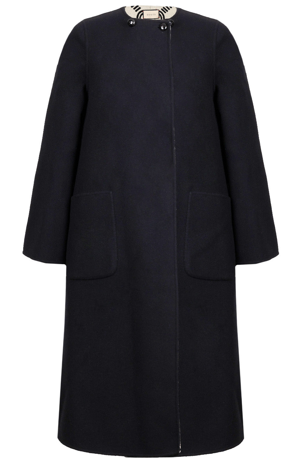 Luxury Gucci Trending 2025 Reversible GG Coat Wool Brown Black