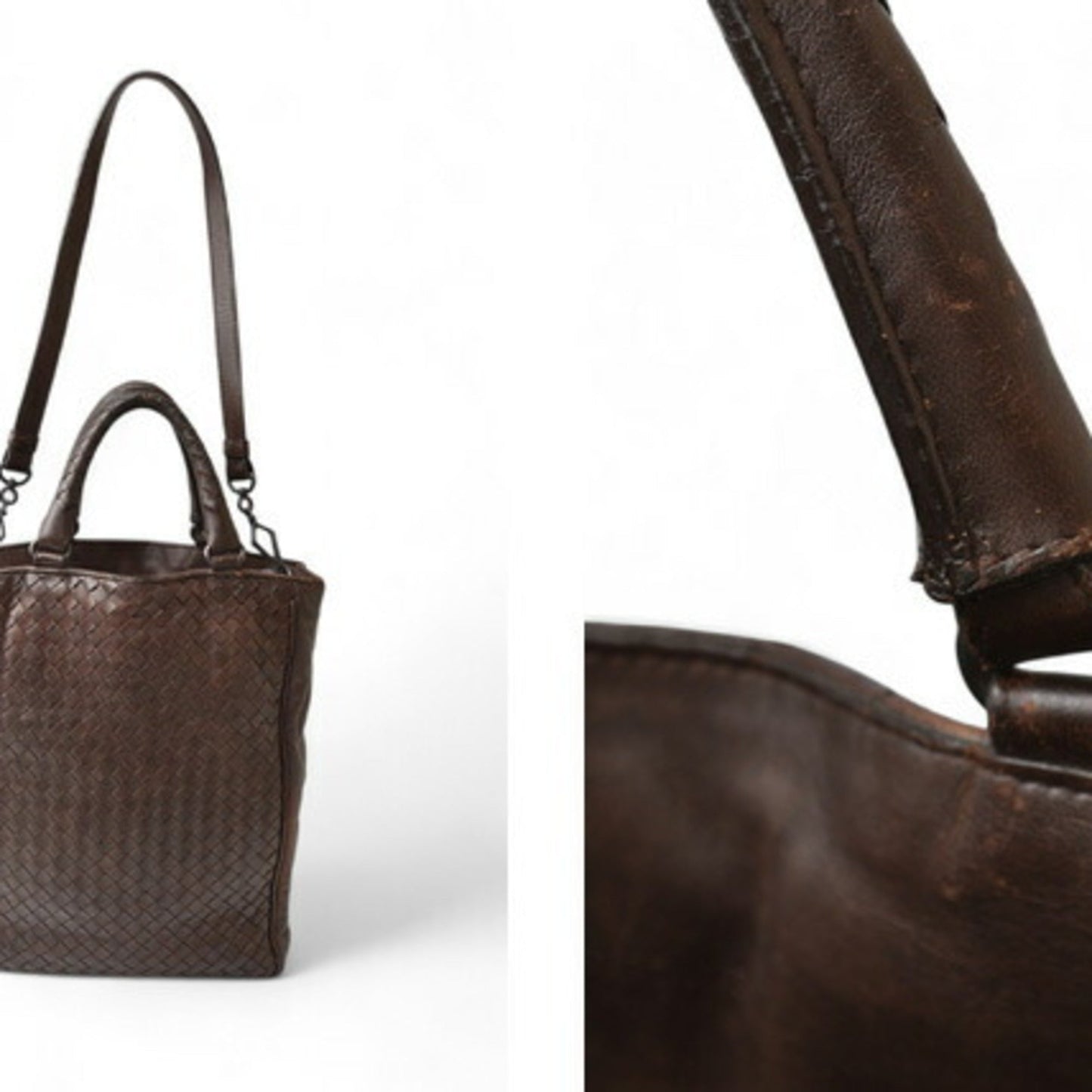 Luxury Bottega Veneta Leather Shoulder Bag Tote Bag ()
