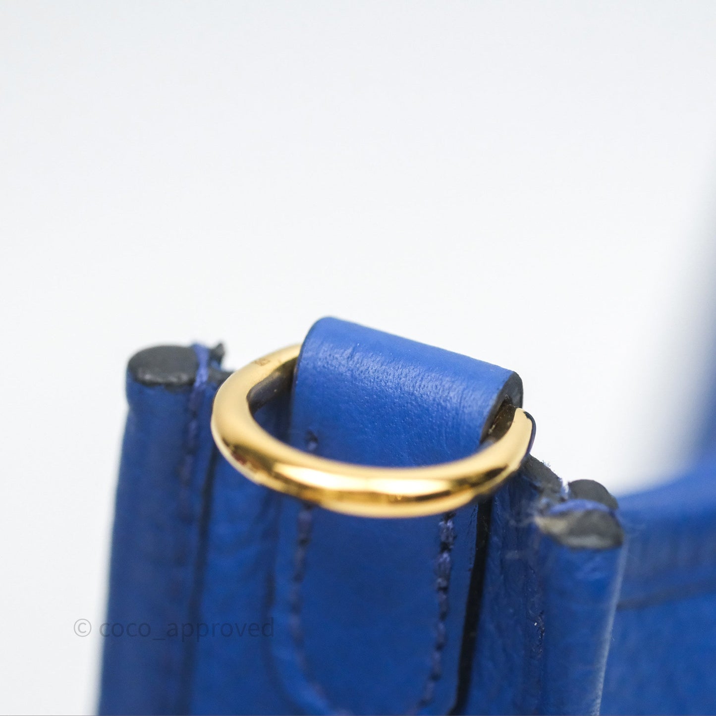 Hermès Mini Evelyne 16 Bleu Royal O8 Clemence Gold Hardware