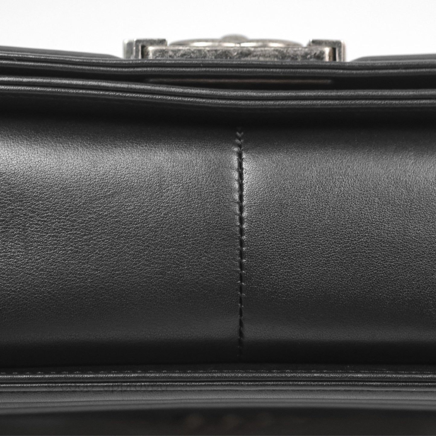 Chanel Medium Boy Quilted Black Calfskin Ruthenium Hardware