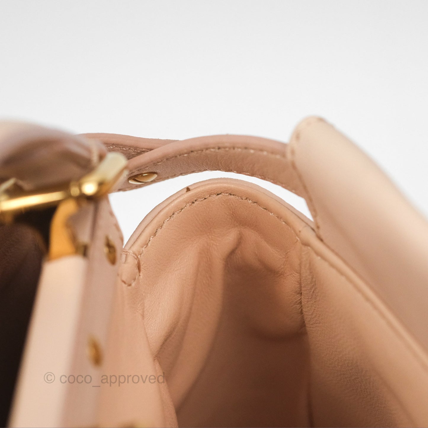 Fendi Mini Peekaboo Bag Light Pink Lambskin Gold Hardware