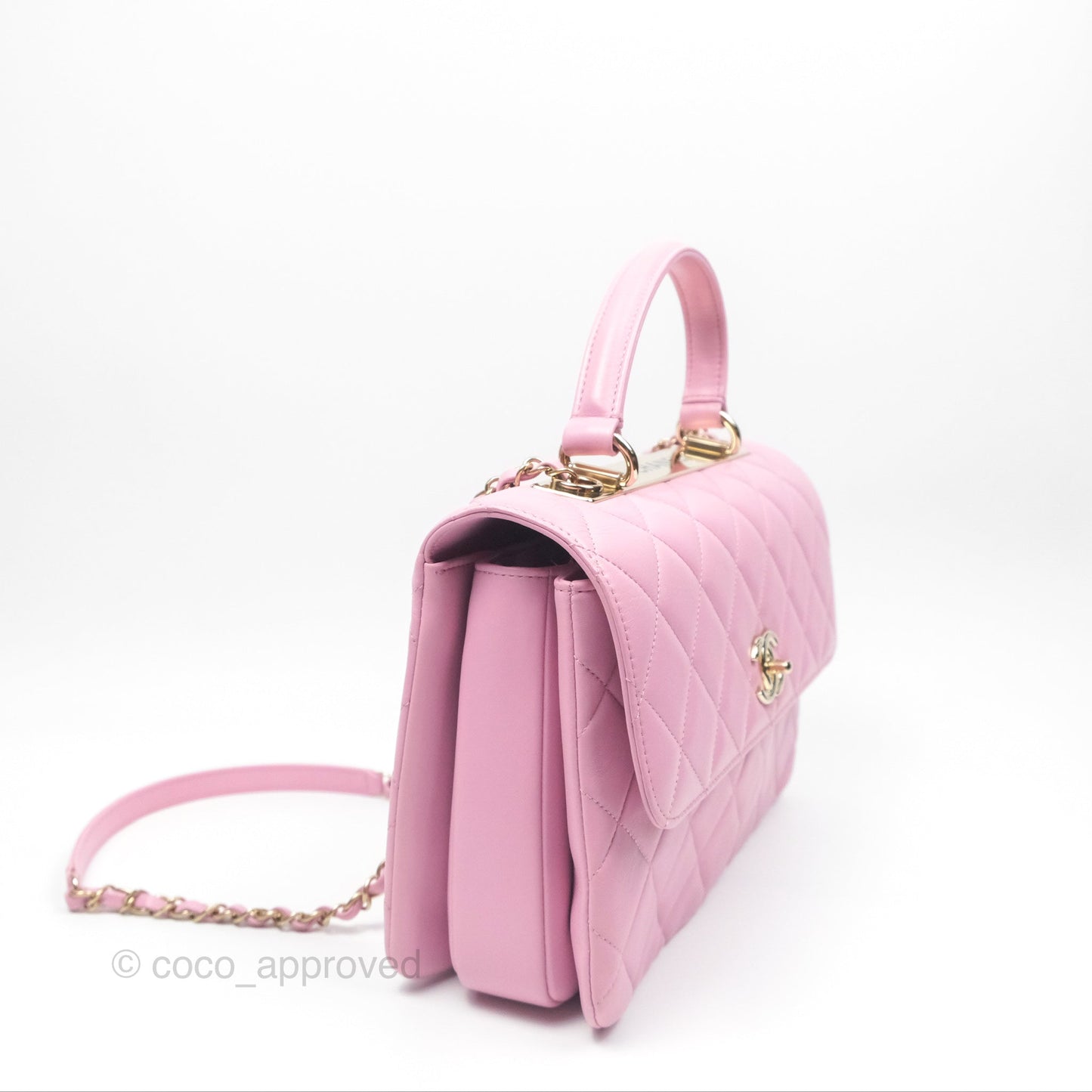 Chanel Medium Trendy CC Pink Lambskin Gold Hardware