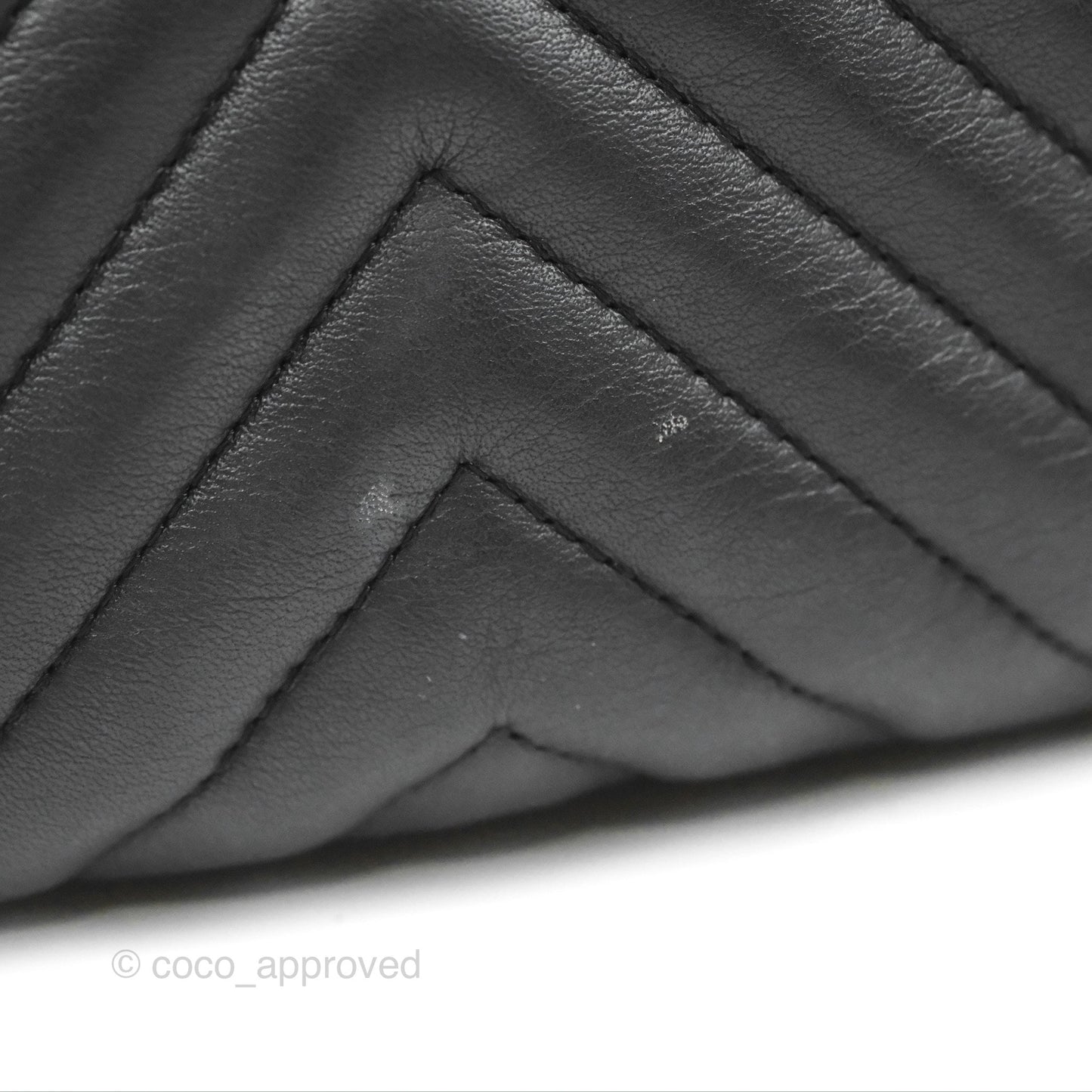 Chanel Medium Chevron Urban Spirit Backpack Black Calfskin Silver Hardware