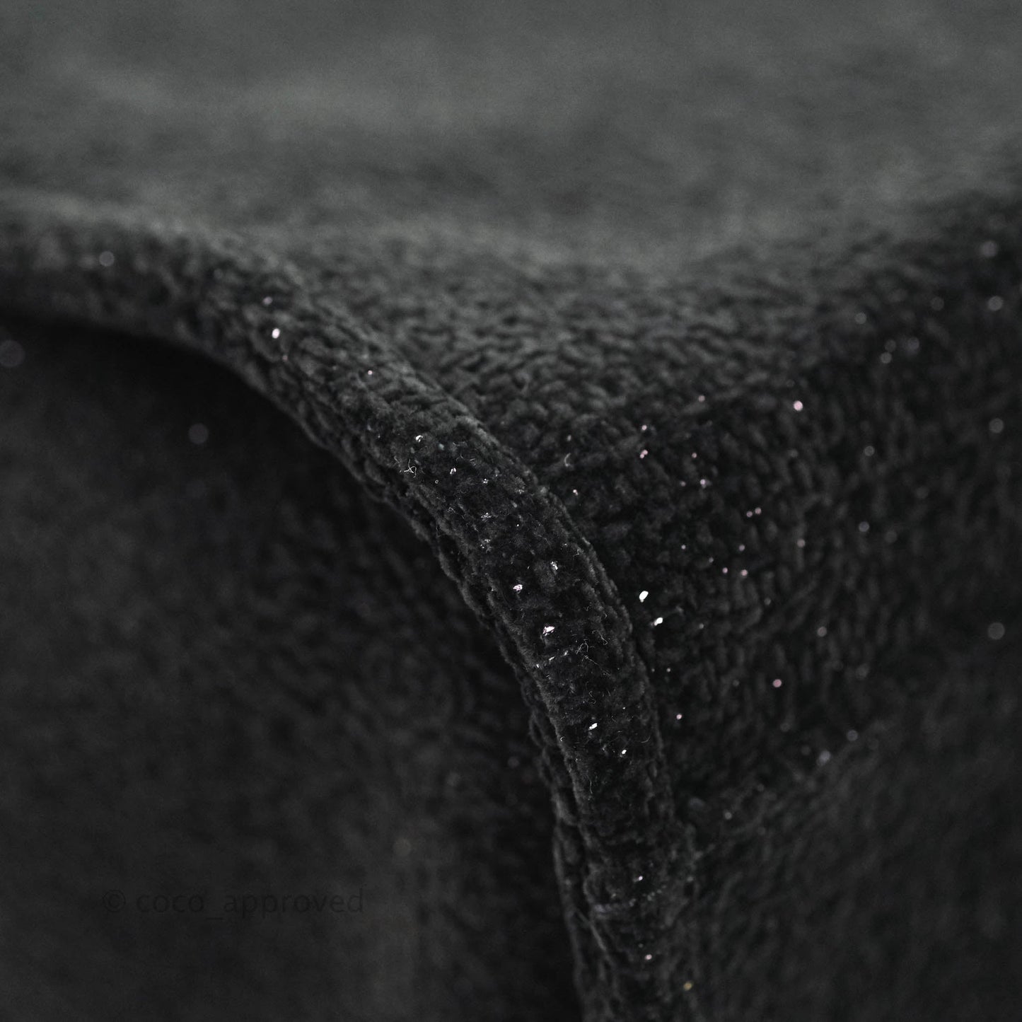 Chanel Large Deauville Black Glitter Lurex