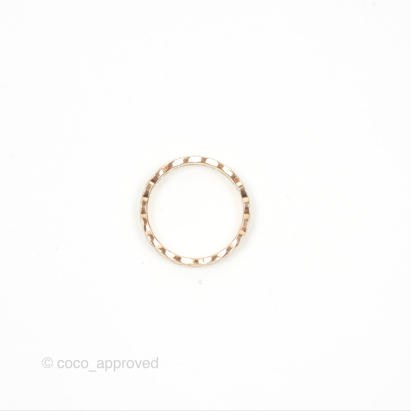 Chanel Coco Crush Ring 18K Beige Gold Size 57