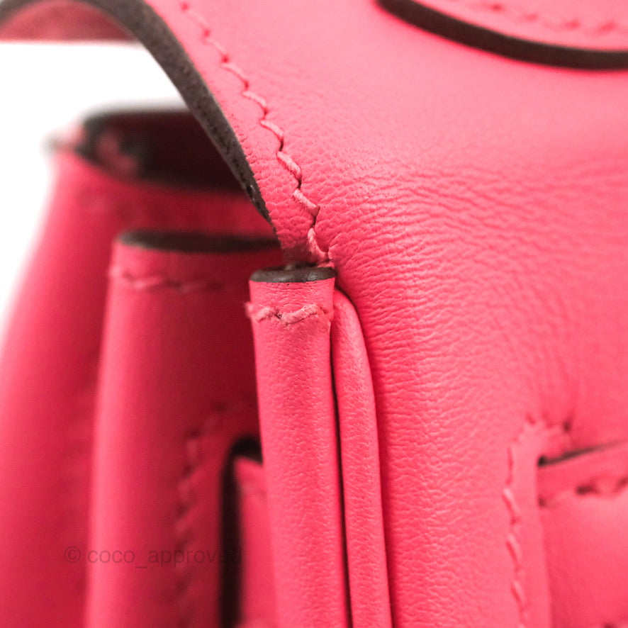 Hermès Retourne Kelly 25 Veau Swift Rose Azalee Gold Hardware