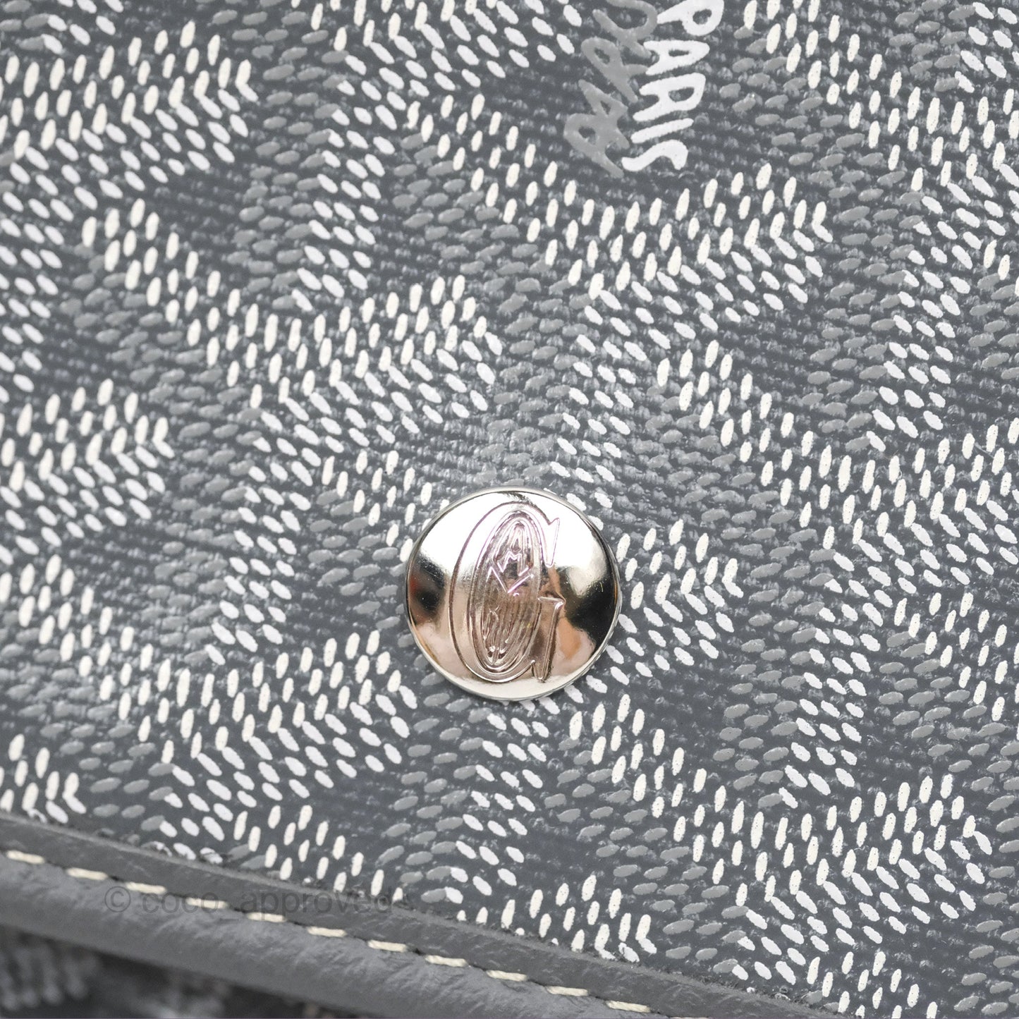 Goyard Plumet Pocket Wallet Grey Goyardine Canvas