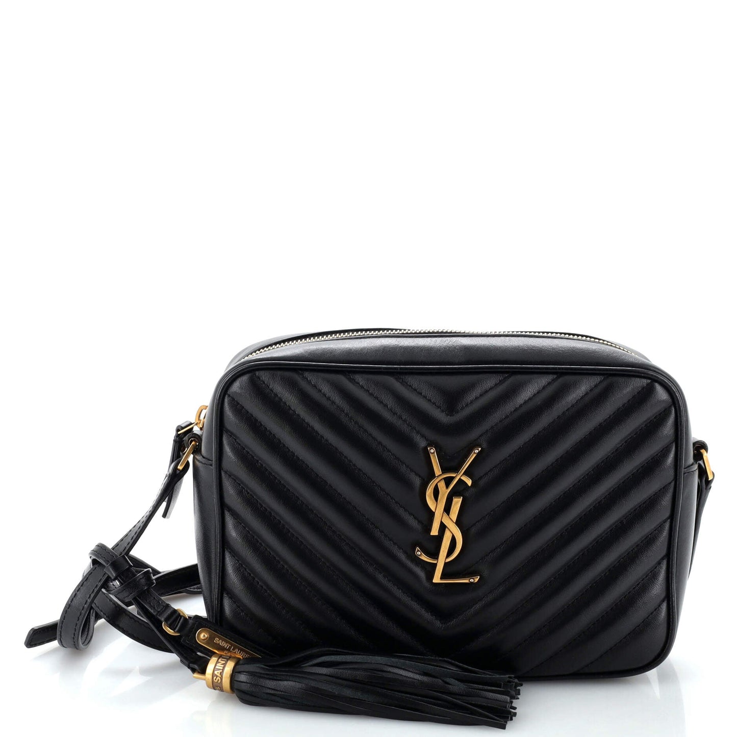 Luxury Saint Laurent Lou Camera Bag Matelasse Chevron Leather Small