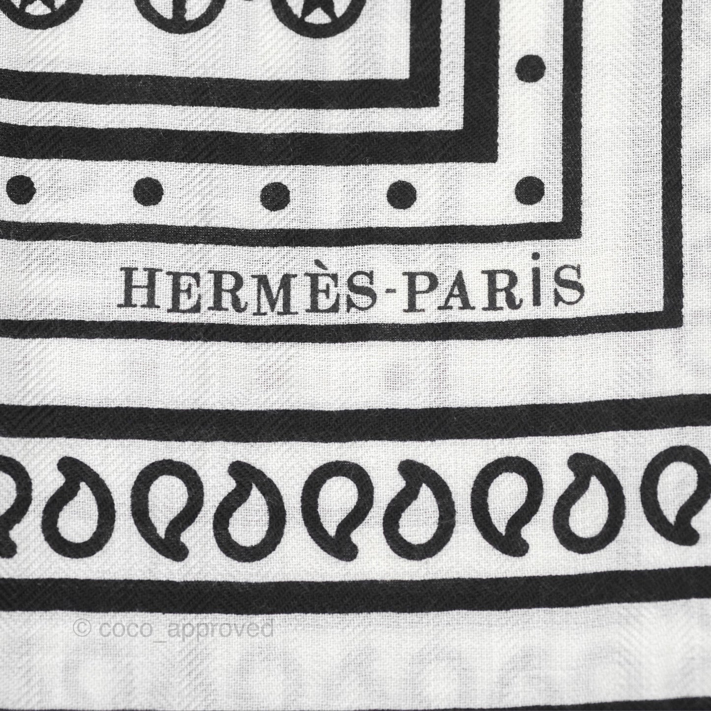 Hermes Cashmere Silk Tatouages Marins Bandana Shawl 140