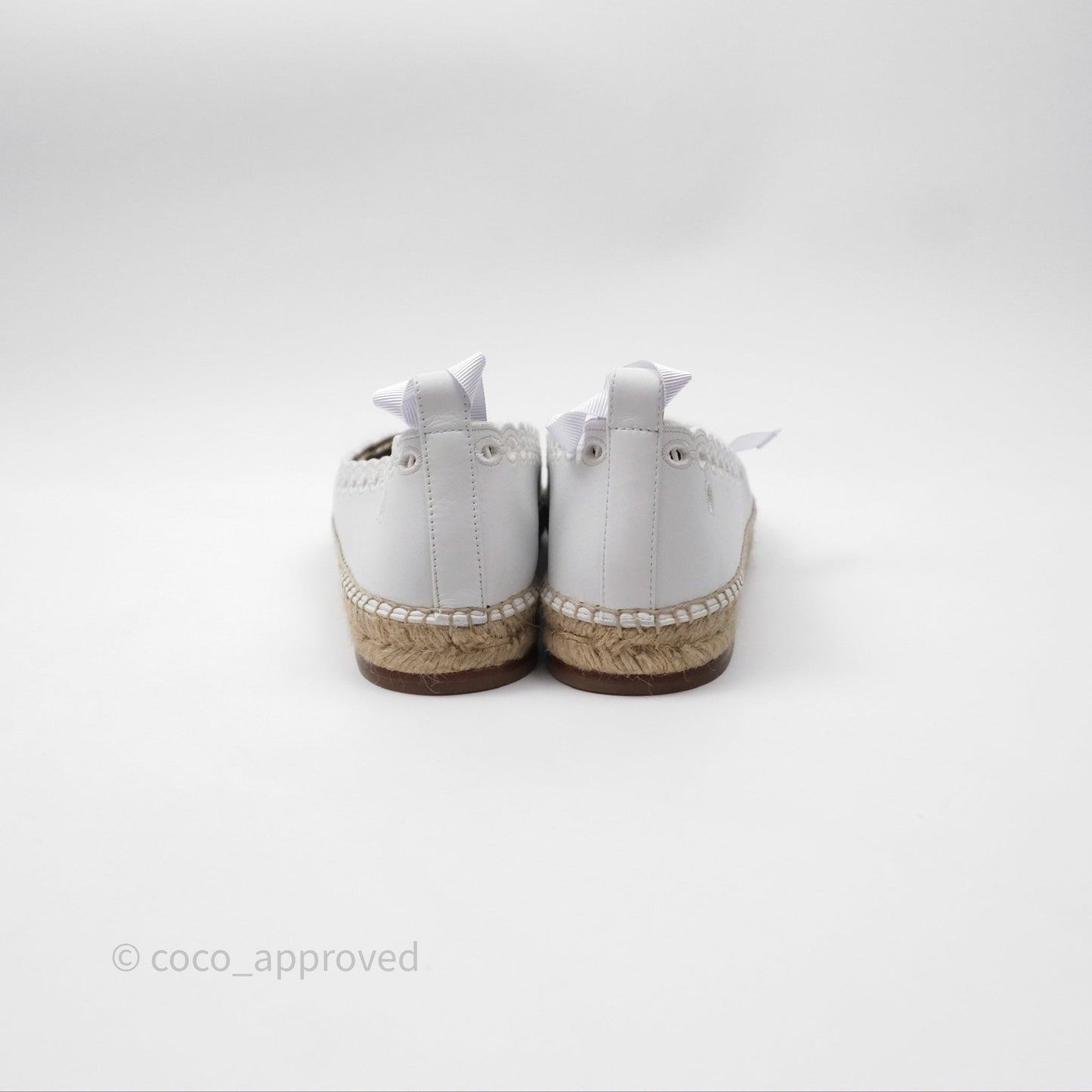 Hermès Guapa Espadrille Blanc Calfskin Size 37