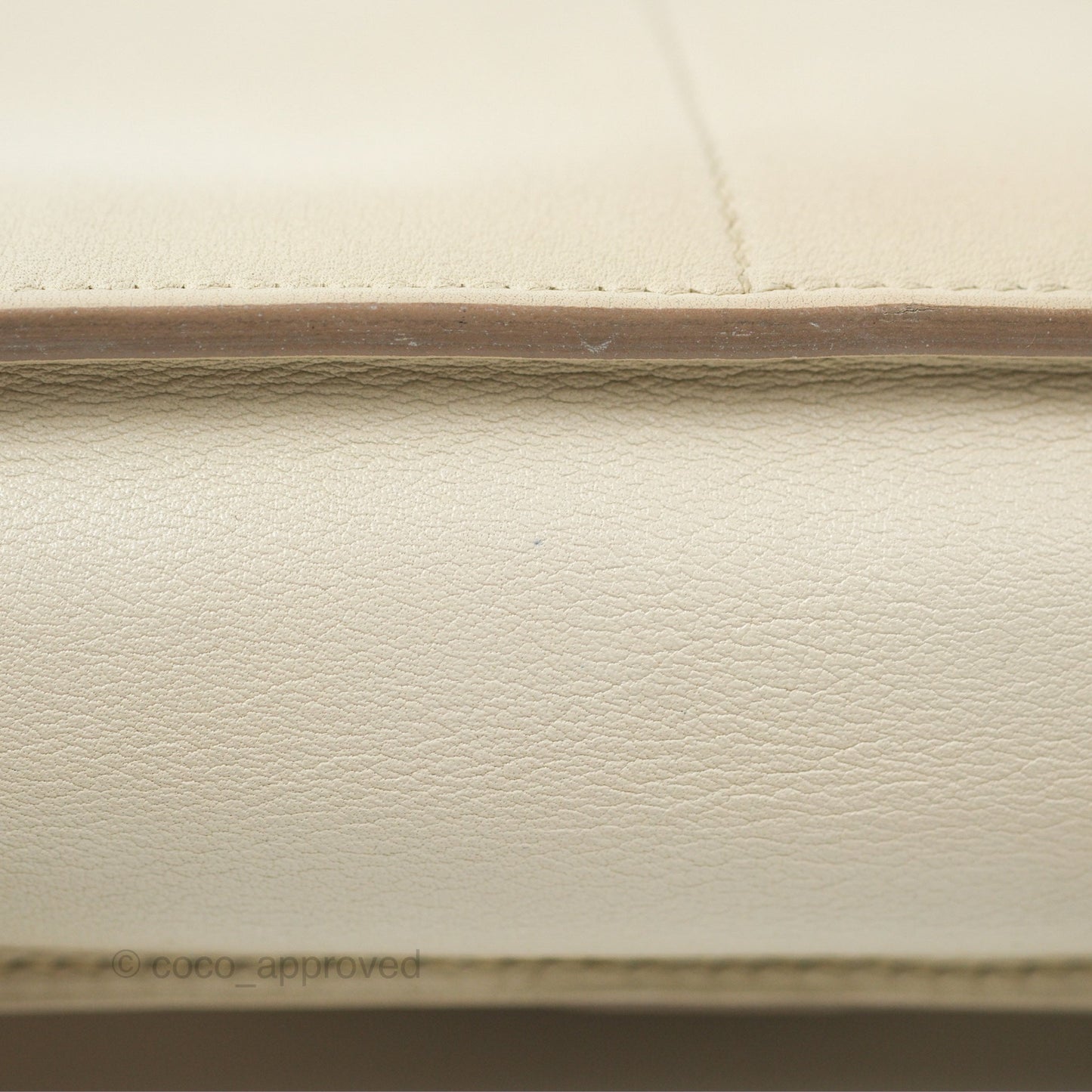 Hermès Halzan 22 Mini Craie Swift Palladium Hardware