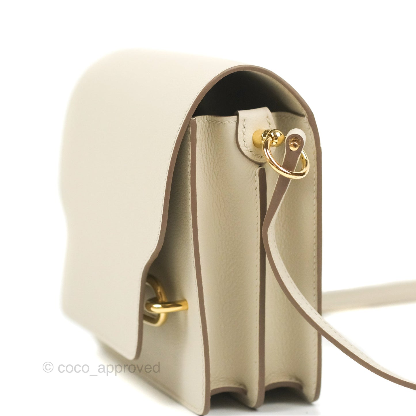 Hermès Roulis Mini 18 Beton Evercolor Permabrass Hardware