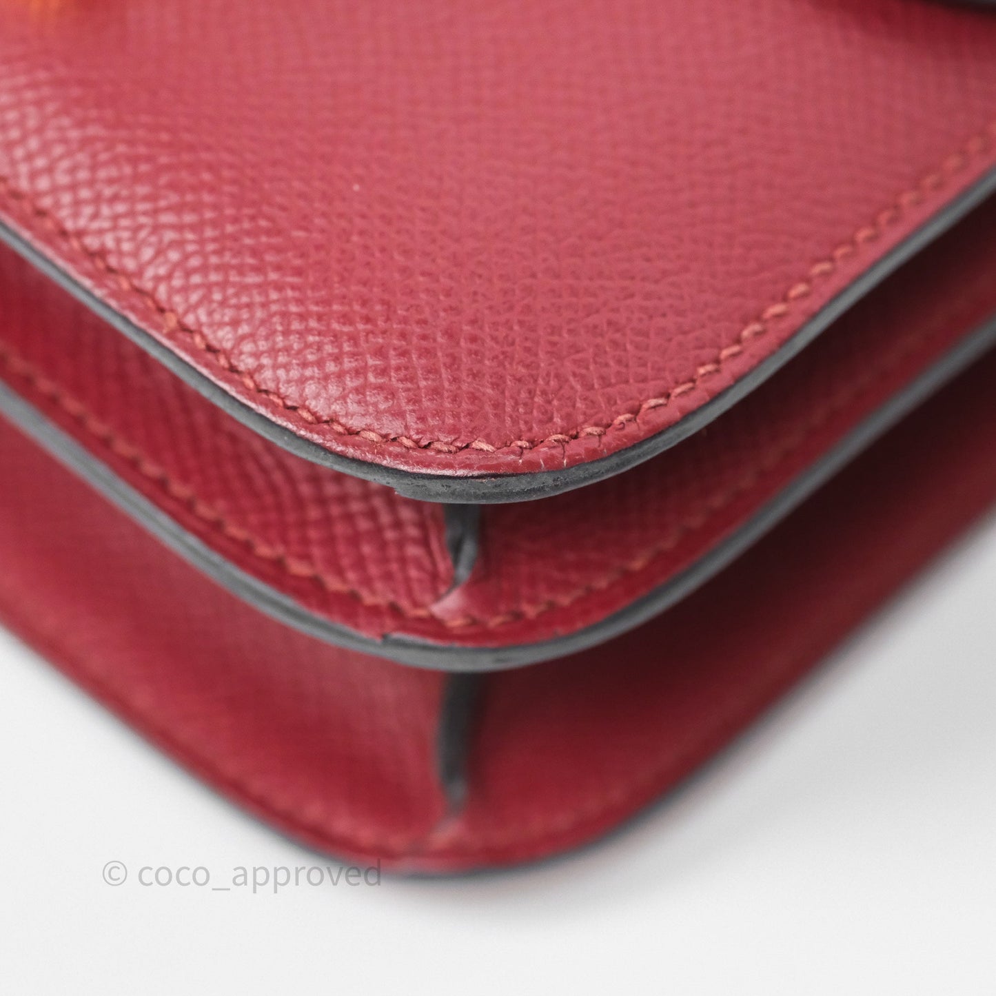 Hermès Constance Mini 18cm Rouge Grenat K1 Epsom Gold Hardware