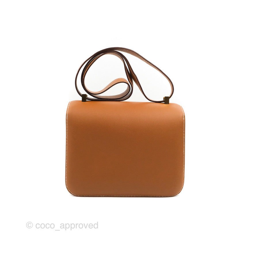Hermès Constance 24 Gold Evercolor Gold Hardware