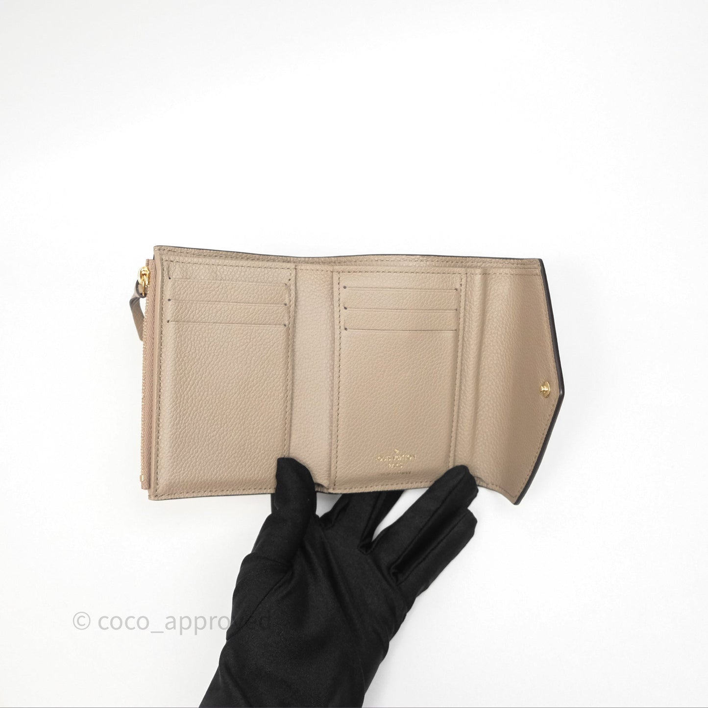 Louis Vuitton Victorine Wallet Monogram Empreinte Dove/Cream