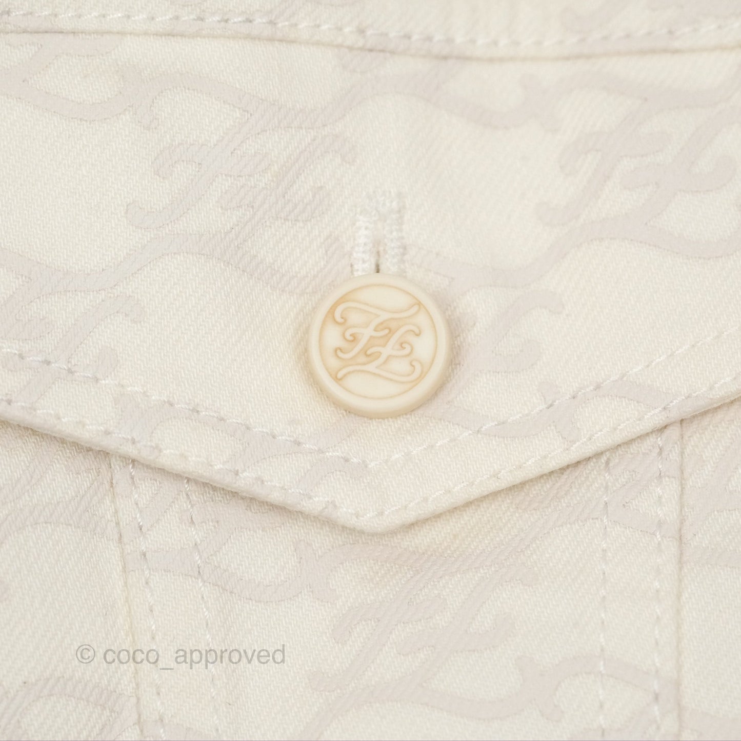 Fendi White Denim Jacket Size 36