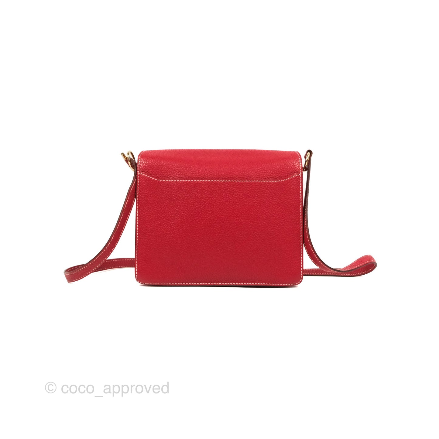 Hermès Roulis 23 Red Clemence Gold Hardware