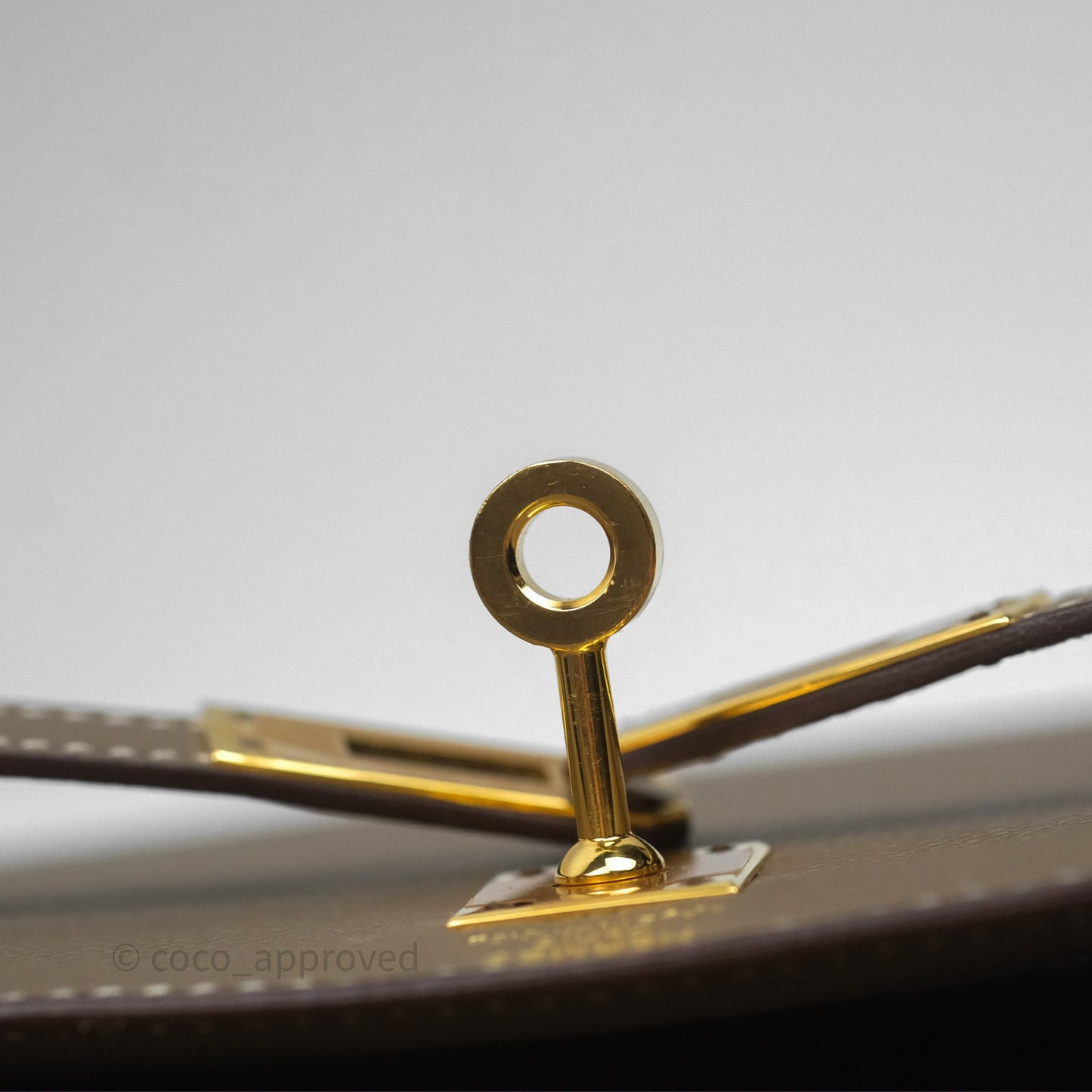 Hermès Kelly 25 Sellier Etoupe Epsom Gold Hardware