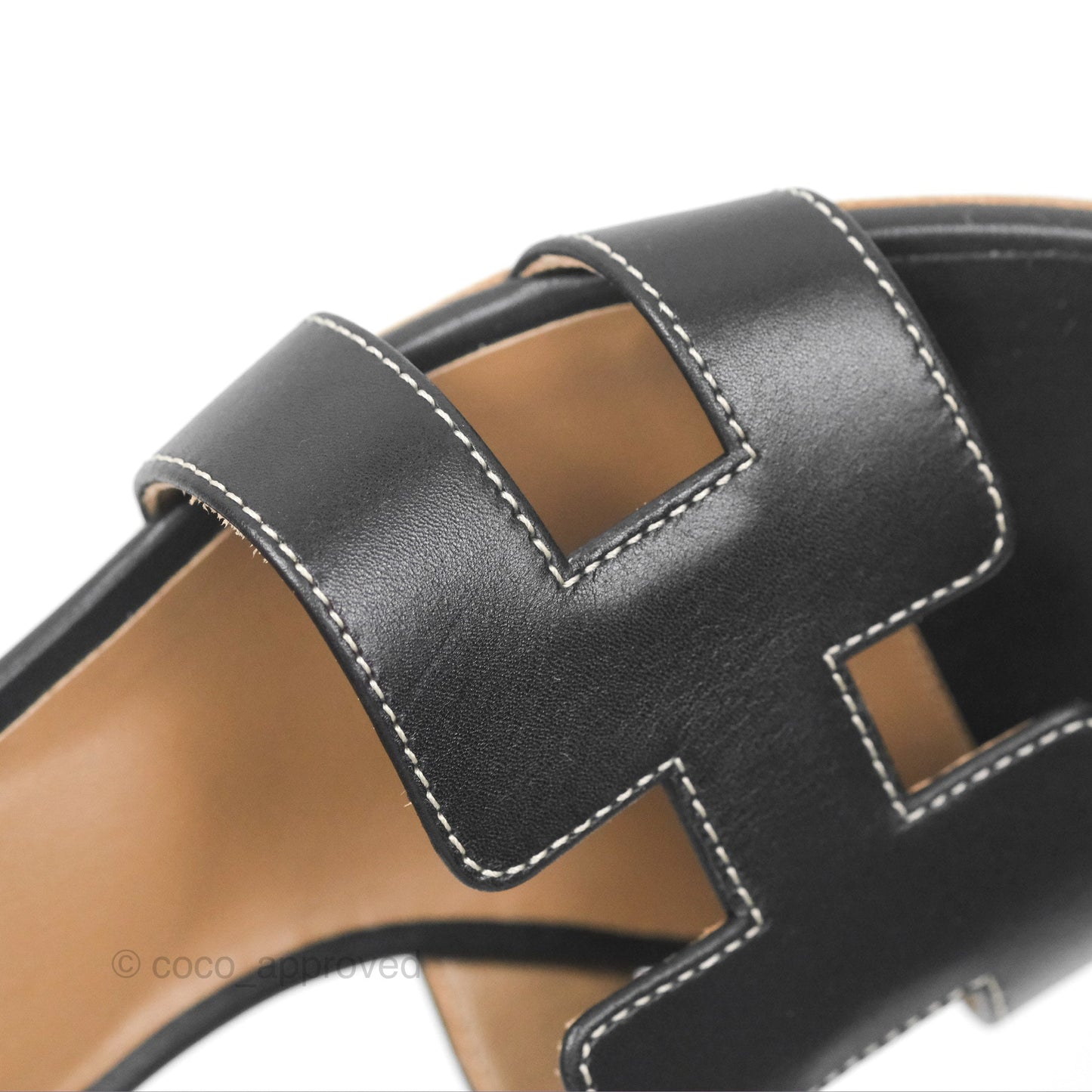 Hermès Oasis Black Sandals Size 35.5