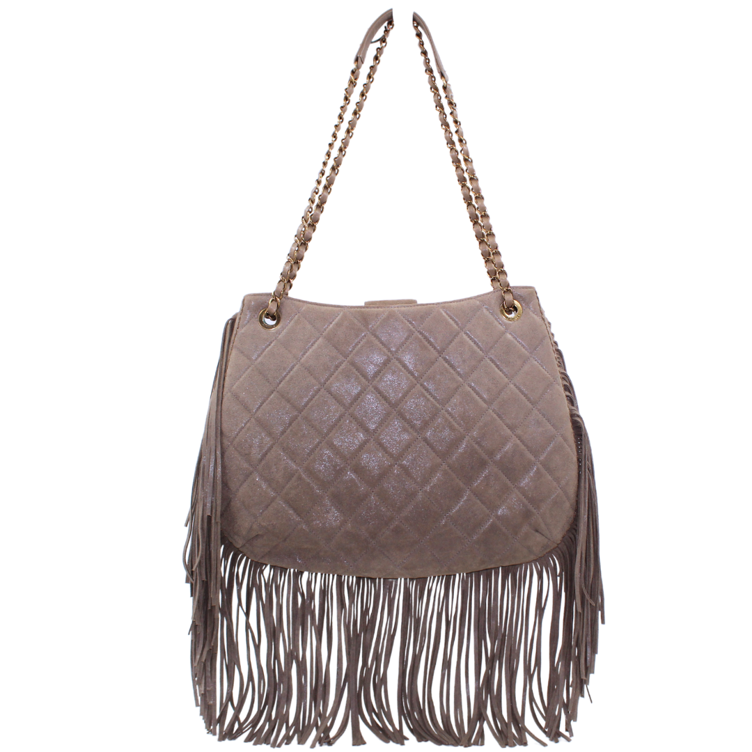 Luxury Chanel Into The Fringe Hobo