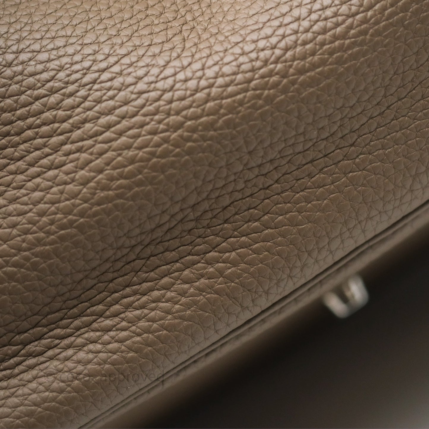 Hermès Lindy 30 Etoupe 18 Clemence Palladium Hardware