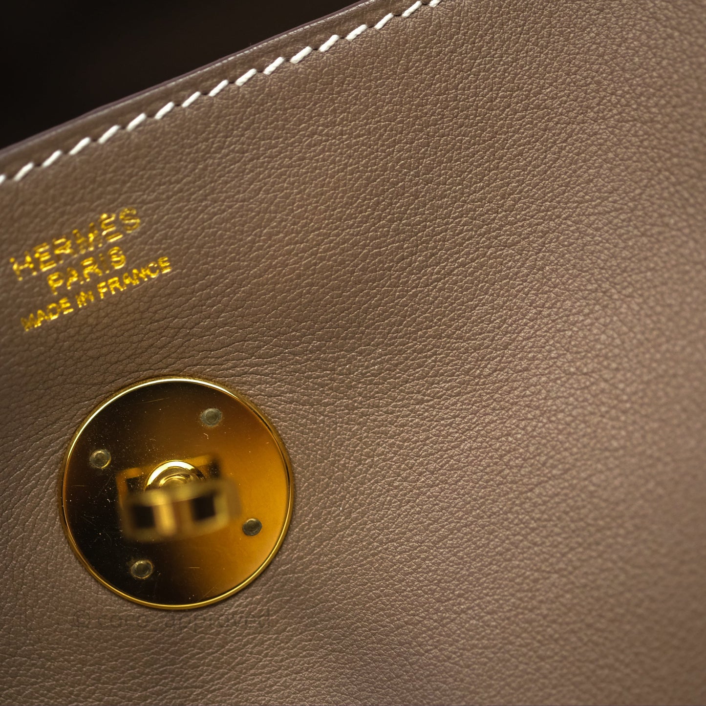 Hermès Lindy 30 Etoupe 18 Swift Gold Hardware